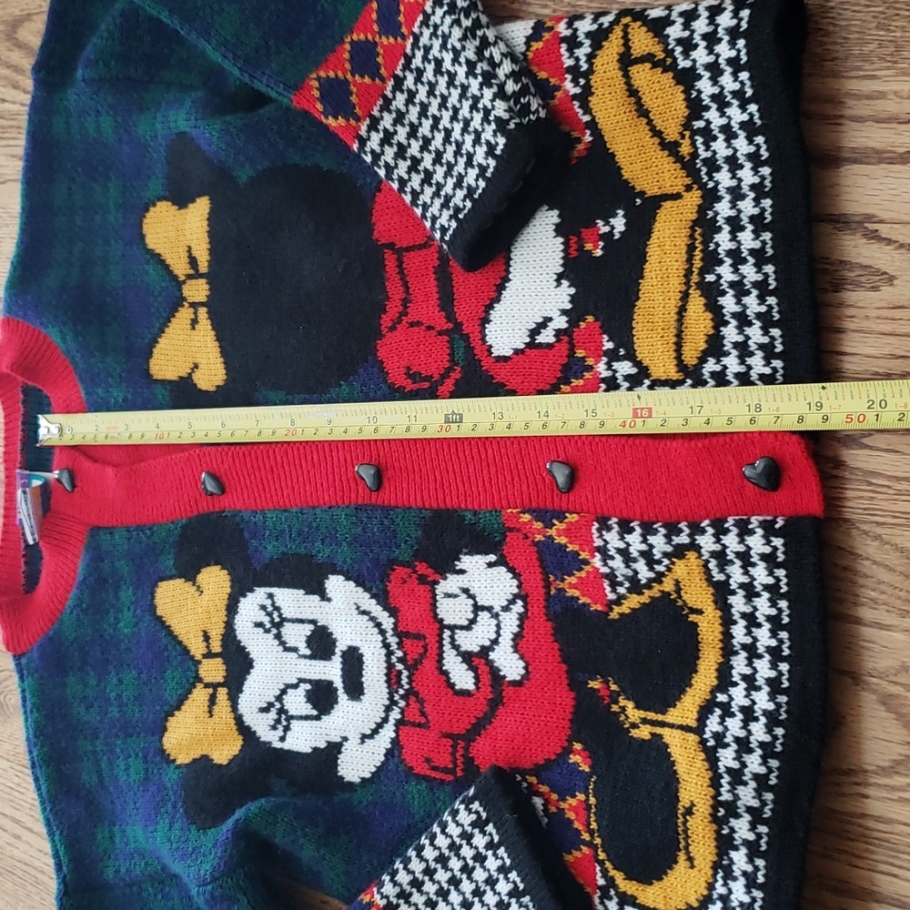 (Y14) Mickey's Stuff for Kids Walt Disney Co. Vintage 80s 90s Cardigan Classic - Picture 6 of 9
